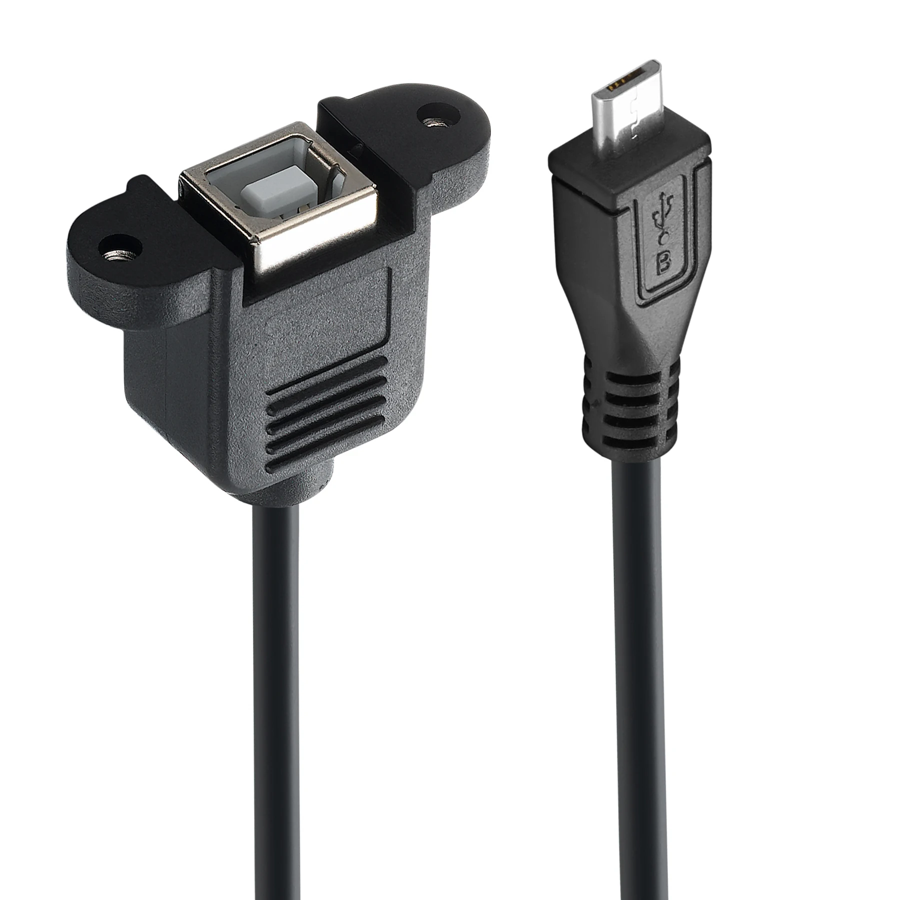 Bochara USB 2.0 ประเภท B ชายประเภท B หญิงเครื่องพิมพ์ที่มีสกรูยึดแผงรู 30 ซม. 50 ซม.100 ซม.