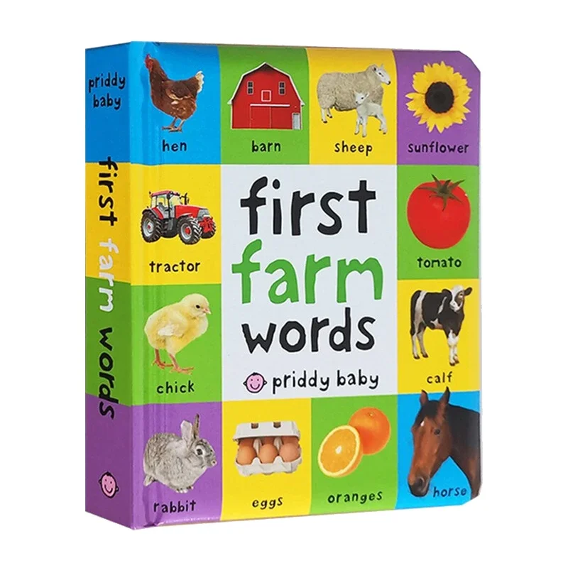 

First 100 Farm Words, Baby Children's books aged 1 2 3, English picture book 9780312522834