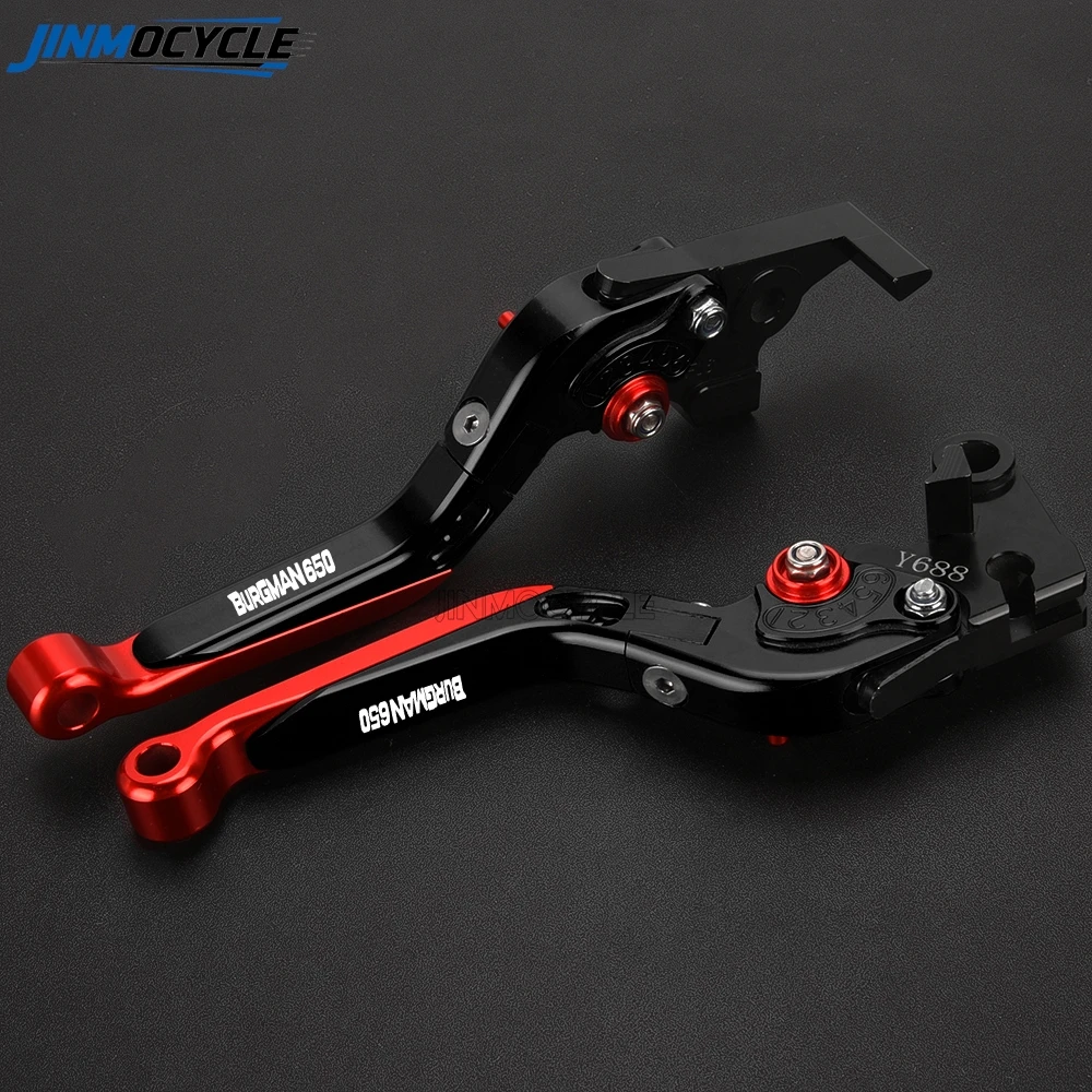 For SUZUKI BURGMAN 650 2003-2018 2005 2006 2007 2008 2009 2010 2011 2012 2013 2014 2015 2016 2017 JINMOCYCLE Brake Clutch Levers