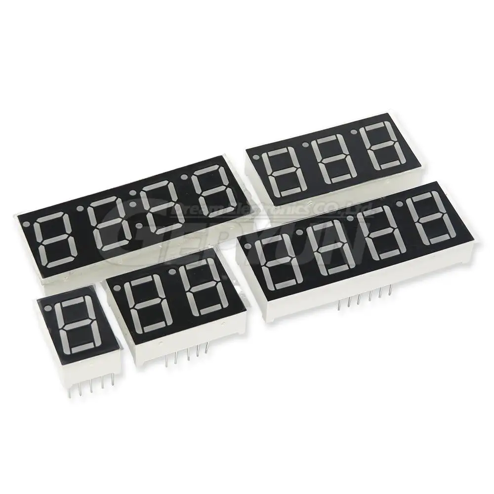 5pcs 0.56inch LED display 7 Segment 1 Bit/2 Bit/3 Bit/4 Bit Digit Tube Red Common Cathode / Anode Digital 0.56 inch led 7segment