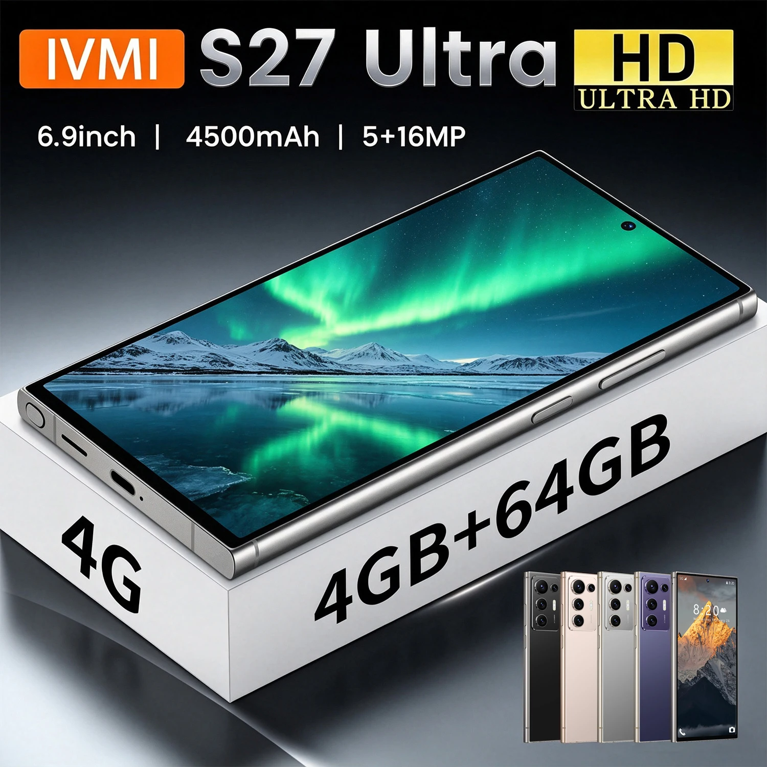 IVMI S27 Ultra Smartphones Android Dual SIM 6.9