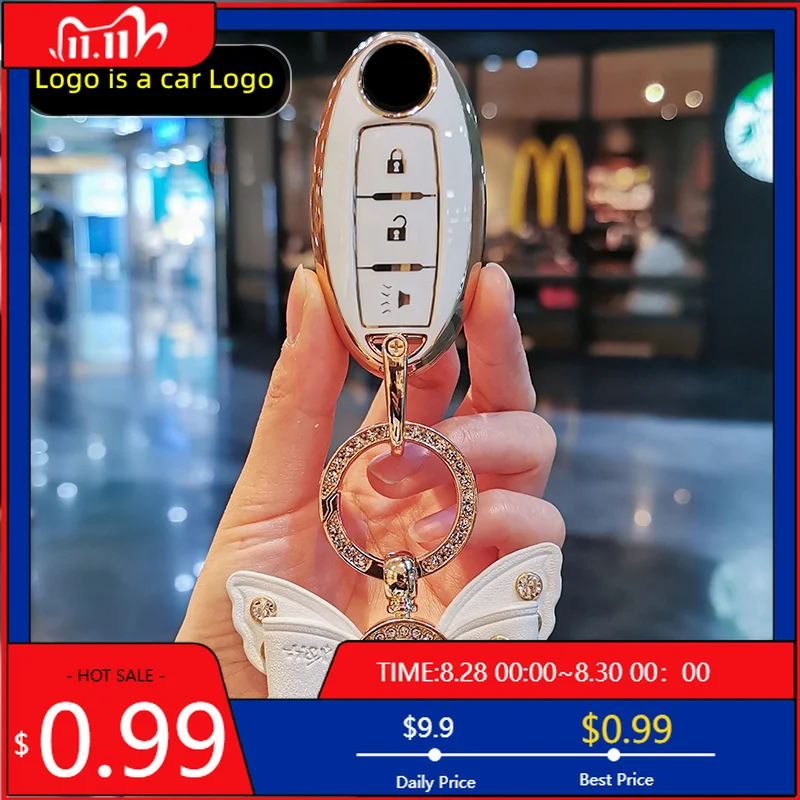 

Наклейки для интерьера, новый чехол для дистанционного ключа автомобиля из ТПУ, защитная сумка для Infiniti FX35 QX50 QX60, аксессуары