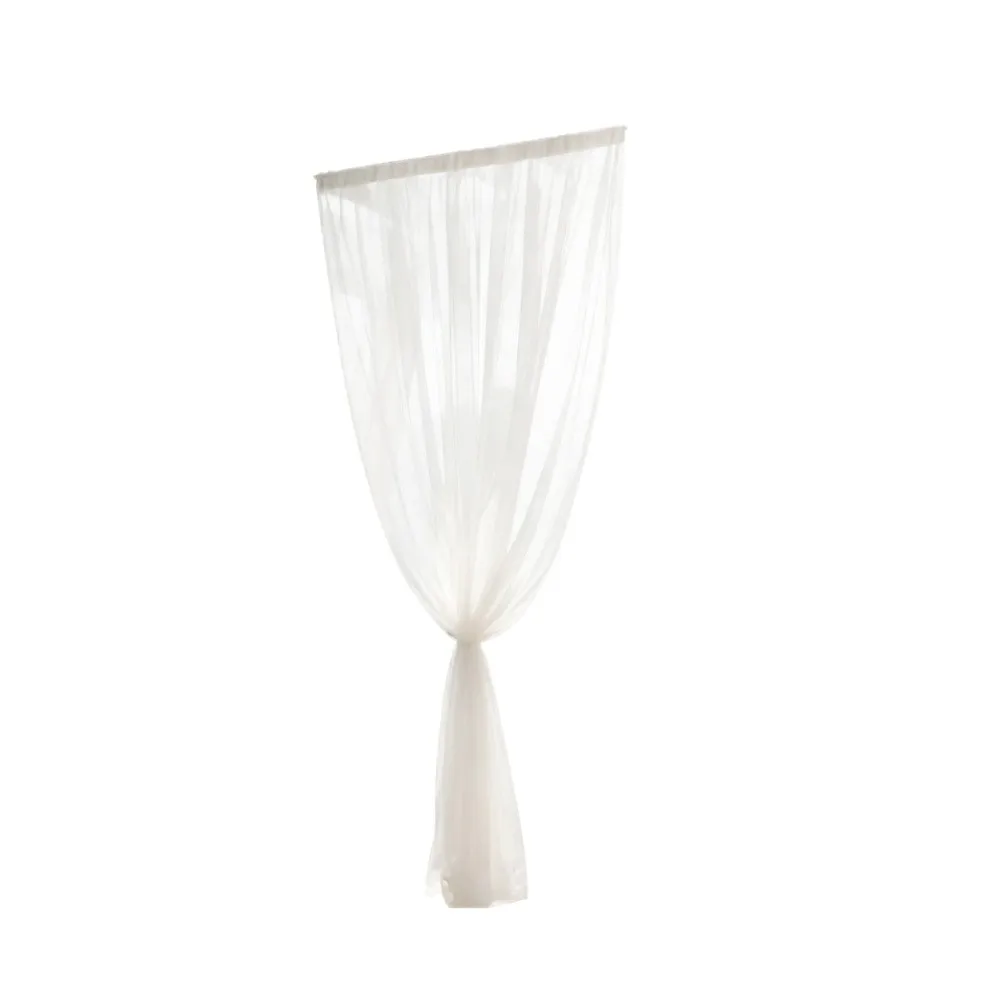 Sheer Gauze Curtain with Rod Pocket for Outdoor Wedding Canopy Sun Shade Netting 3x3 Meters Lightweight Mesh Material