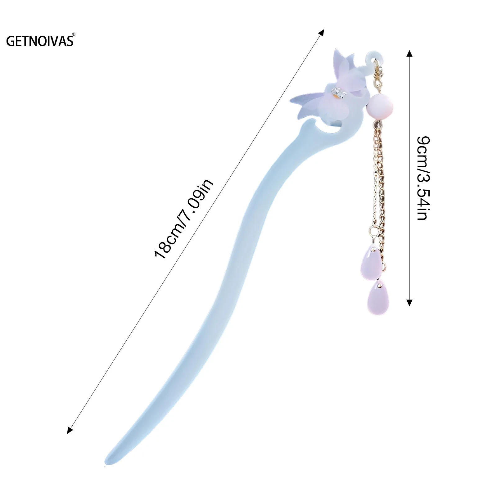 خمر شرابة الشعر عصا فراشة دبوس الشعر عود للنساء الصينية Hanfu إكسسوارات الشعر الرجعية Custome كعكة الشعر مجوهرات