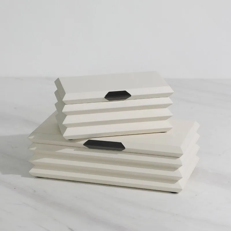 

Modern White Jewelry Box Luxury Vanity Organizer for Bedroom Wardrobe Dresser Decorative Tray Multifunctional Souvenir Storage