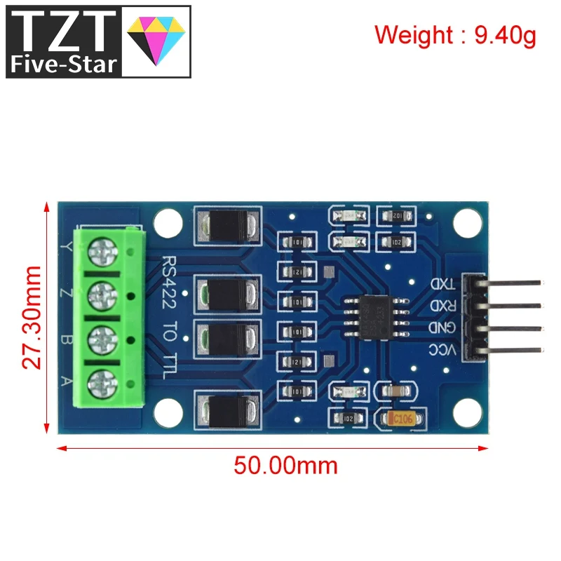 RS422 Mutual Conversion TTL Two-way Signal Module Full Duplex 422 Turn Single Chip MAX490 To TTL Module