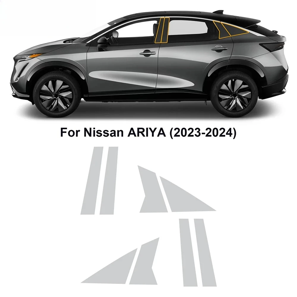 

For Nissan ARIYA 2023 2024 Auto Headlight Rearview B C Pillars Film Car Paint Protection Film TPU Pre-cut Anti-scratch Clear Kit