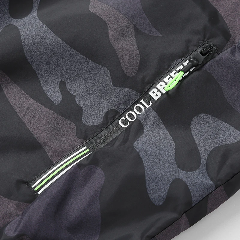 سترة مروحة التبريد المشي لمسافات طويلة ملابس مكيفة الهواء الرجال النساء سترة التبريد العمل الرياضة في الهواء الطلق التخييم الصيد الصيف سترة باردة #6