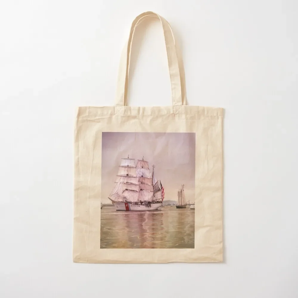 

Tall Ships in Boston -USCG Tote Bag tote bag screen ecological bags Tote Bag