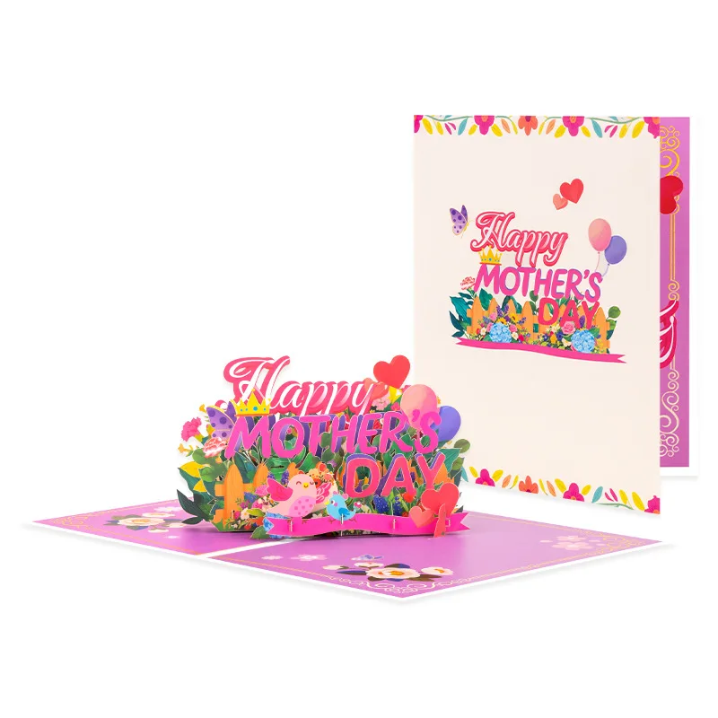 

1Pcs Exquisite Mother's Day Greeting Card, 'Happy Mother's Day' Greeting Card, Mother's Day Gift for Mom (with Envelope)
