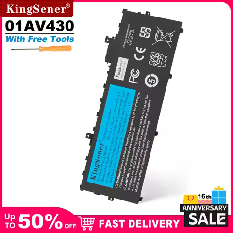 KingSener 01AV494 01AV430 Battery For Lenovo Thinkpad X1 Carbon 5th 2017 6th 2018 Series 01AV429 SB10K97586 01AV431 SB10K97587