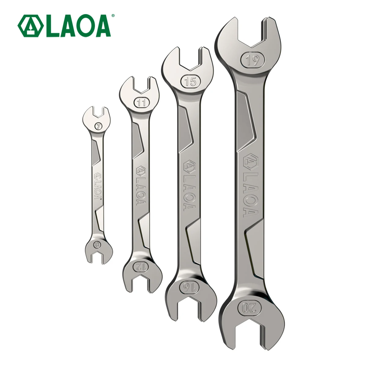 LAOA Multi Size Double End Open End Wrench 55 20MM Optional Professional Durable Hand Tool For Mechanics And DIY Enthusiasts