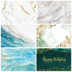 Marble Texture Pattern Photography Backdrop Newborn Baby Shower Portrait Happy Birthday Party Decor Background Photo Studio Prop