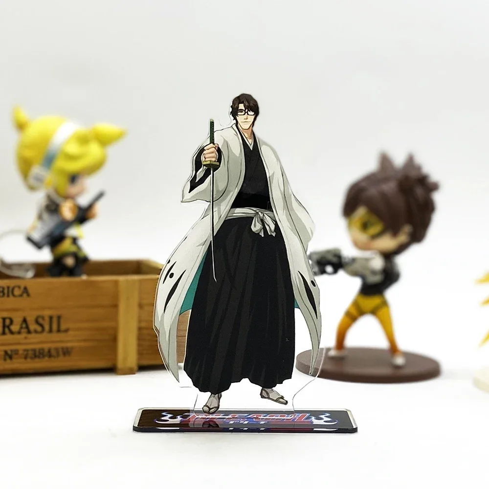 Bleach Aizen Sousuke acrylic stand figure model plate holder cake topper anime toy