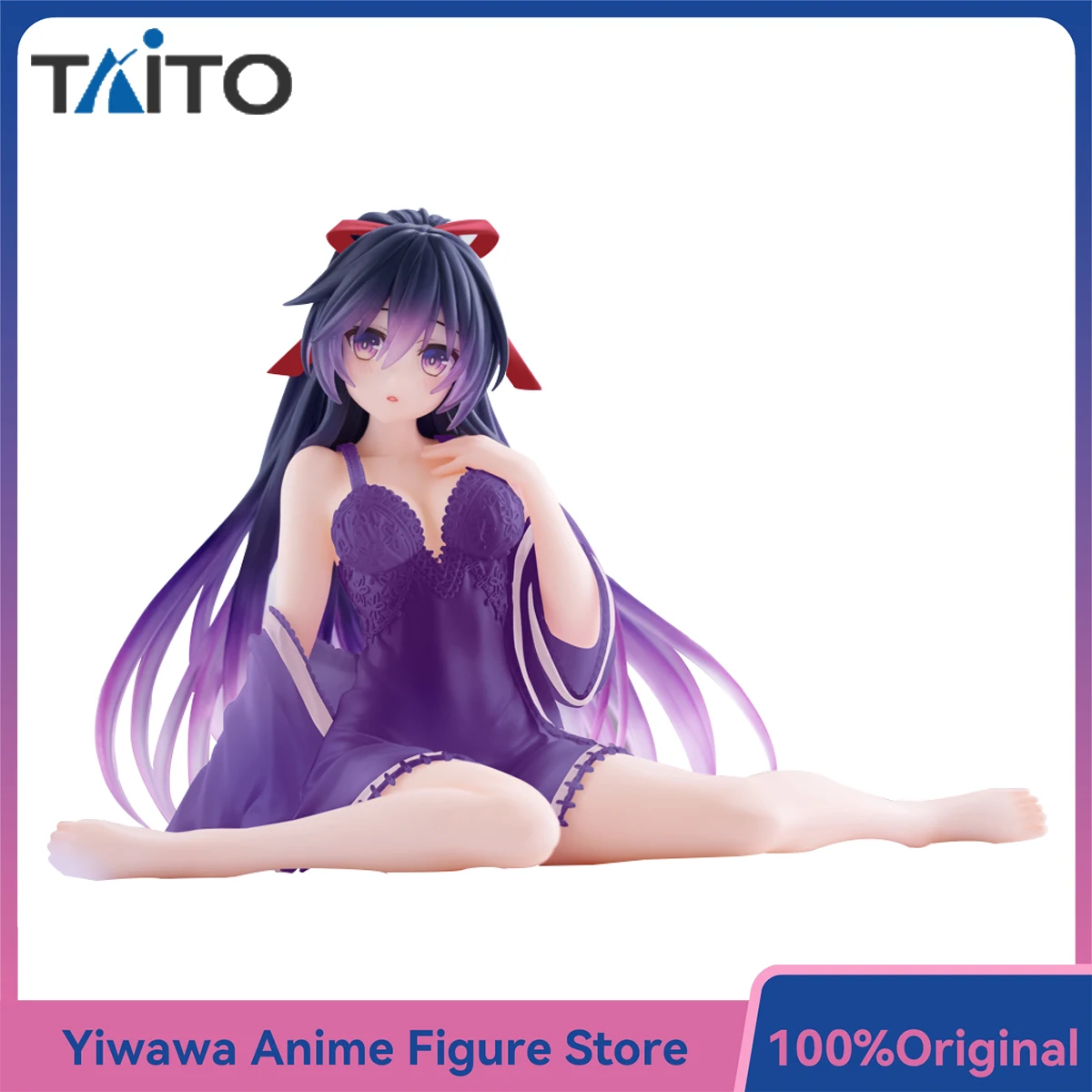 

In Stock TAITO Date A Live V Desktop Cute Figure Yatogami Tohka Nightwear ver. Renewal Nice Bishoujo Doll Anime Figure Model Toy