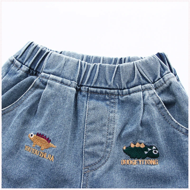 IENENS Baby Boys Shorts Casual Jeans Kids Clothes Summer Beach Short Pants 2-8 Years Clothing Boy\'s Loose Denim Shorts