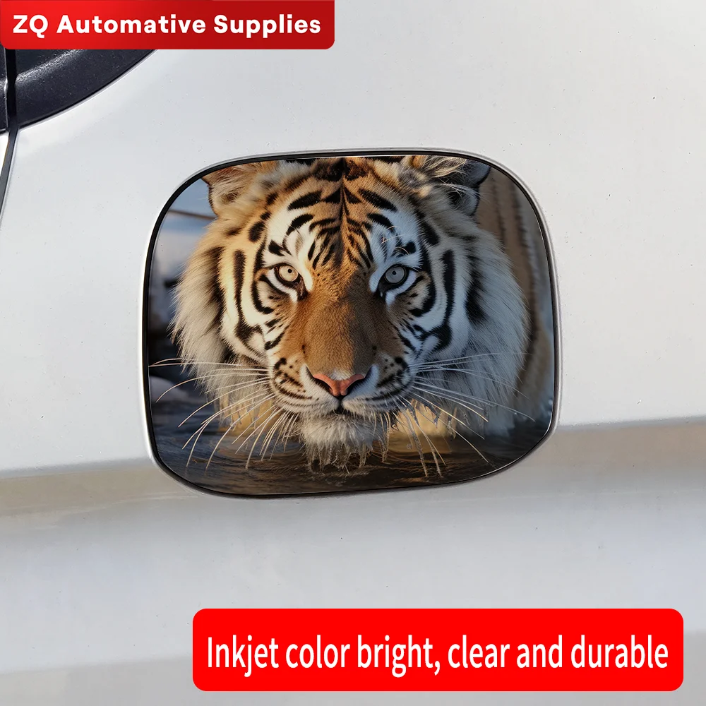 Auto Cool Tiger Stickers Car Fuel Tank Cap Sticker decorazione Trim Cover protezione solare impermeabile decalcomania in vinile accessori esterni