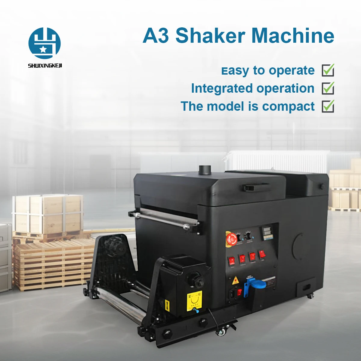 

SUIXING A3 Shaker Machine DTF A3 Oven and Powder Shaker Automatic white ink hot stamping printer
