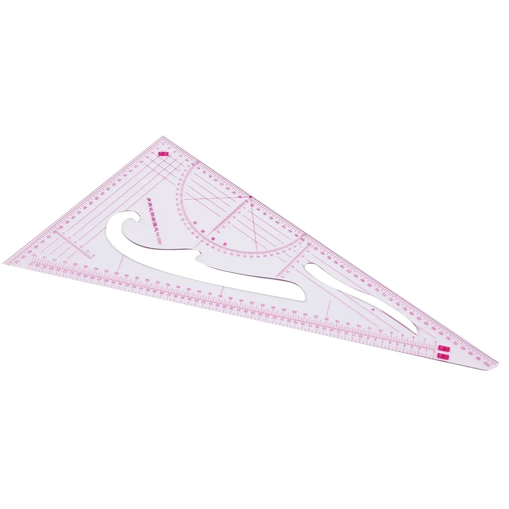 Sewing Triangle Ruler Patchwork Clothing Drawing Plate Making Tailor Tool Straightedge Measurement Metric Bendable Dressmaking