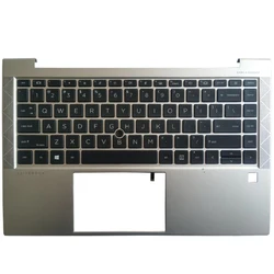 Neue tastatur für hp elit ebook 840 g8 745 845 g7 mit palmrest oberen 6070 b1847701 M07090-001 M36312-001 uk/spanisch/lateinisch/us