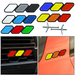 3-kleuren Grille Badge Sticker Embleem Auto Achterkoffer Embleem Embleem Badge Sticker Accessoires Voor Toyota Rav4 Fj Cruiser Tacoma Trd