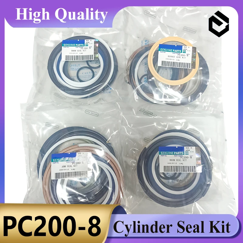 PC200-8 Boom/Bucket/ Arm Seal Kit Cylinder Seal Kit for Komastu PC200-8 Excavator Seal Kit Parts