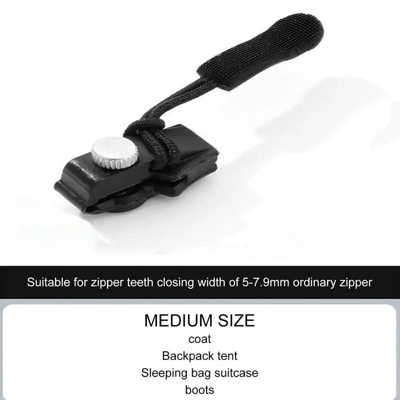 Zip Slider Repair Kit Fix Zipper Removable Rescue Replacement Pack Replacement Zip Slider Fix Zipper Replacement Pack Instant