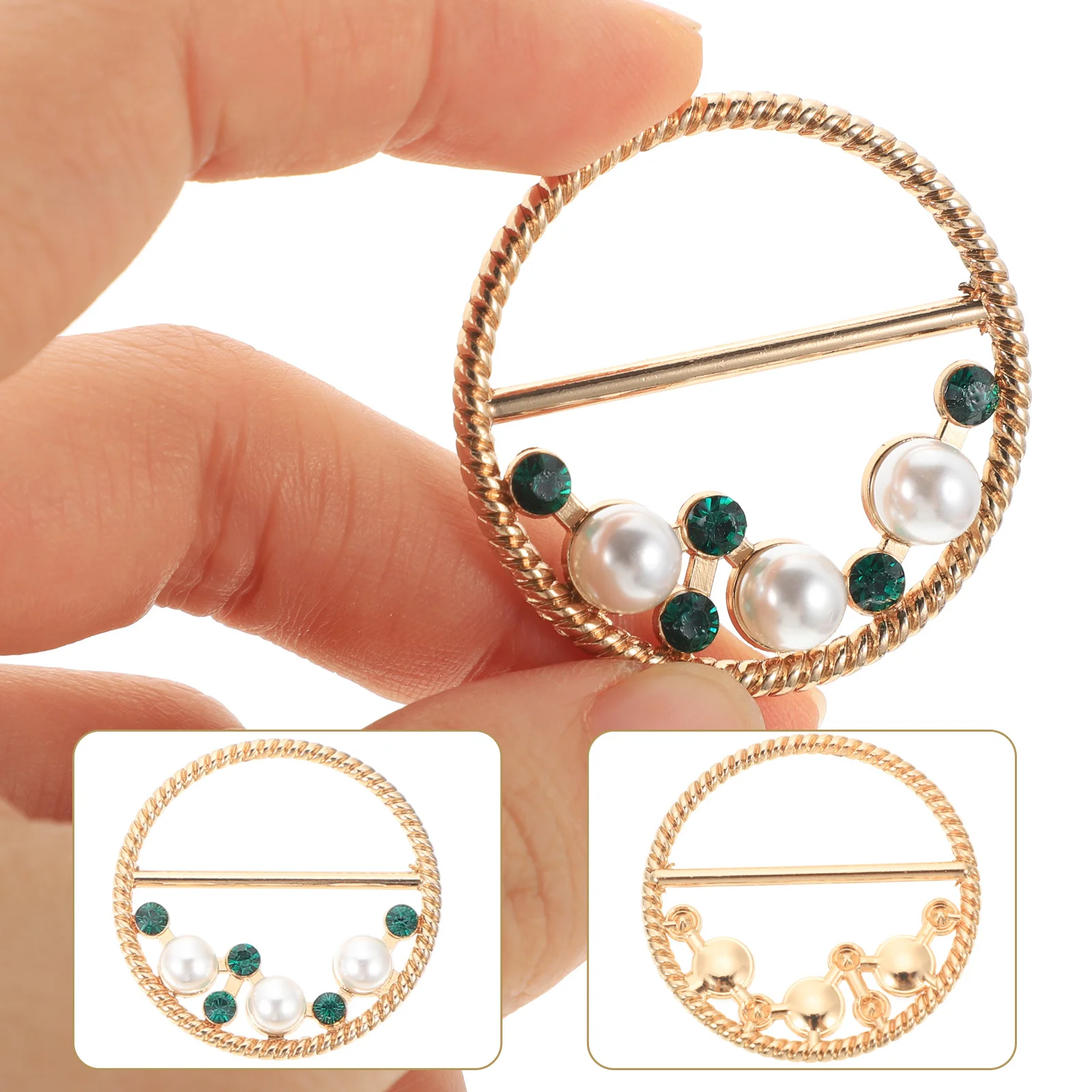 

6pcs Rhinestone Clasp Waist Belt Metal Knotted Metal Strap Decor Adjustable Strap Buckles Buckles For Dressing