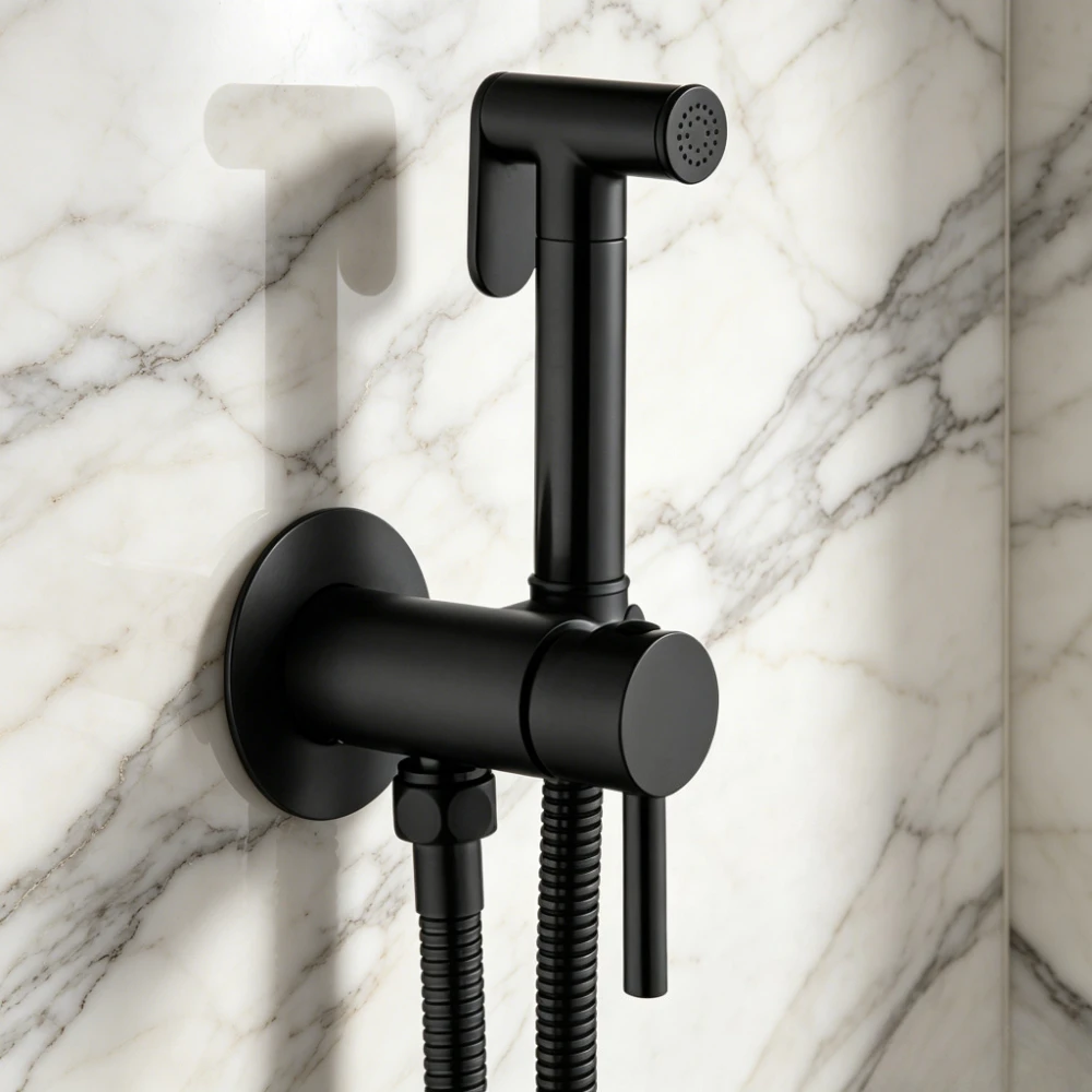 Bathroom Bidet Sprayer Concealed Structure Water Temperature Control Spraying Matched with Toilet for Indoor Sanitary Washing