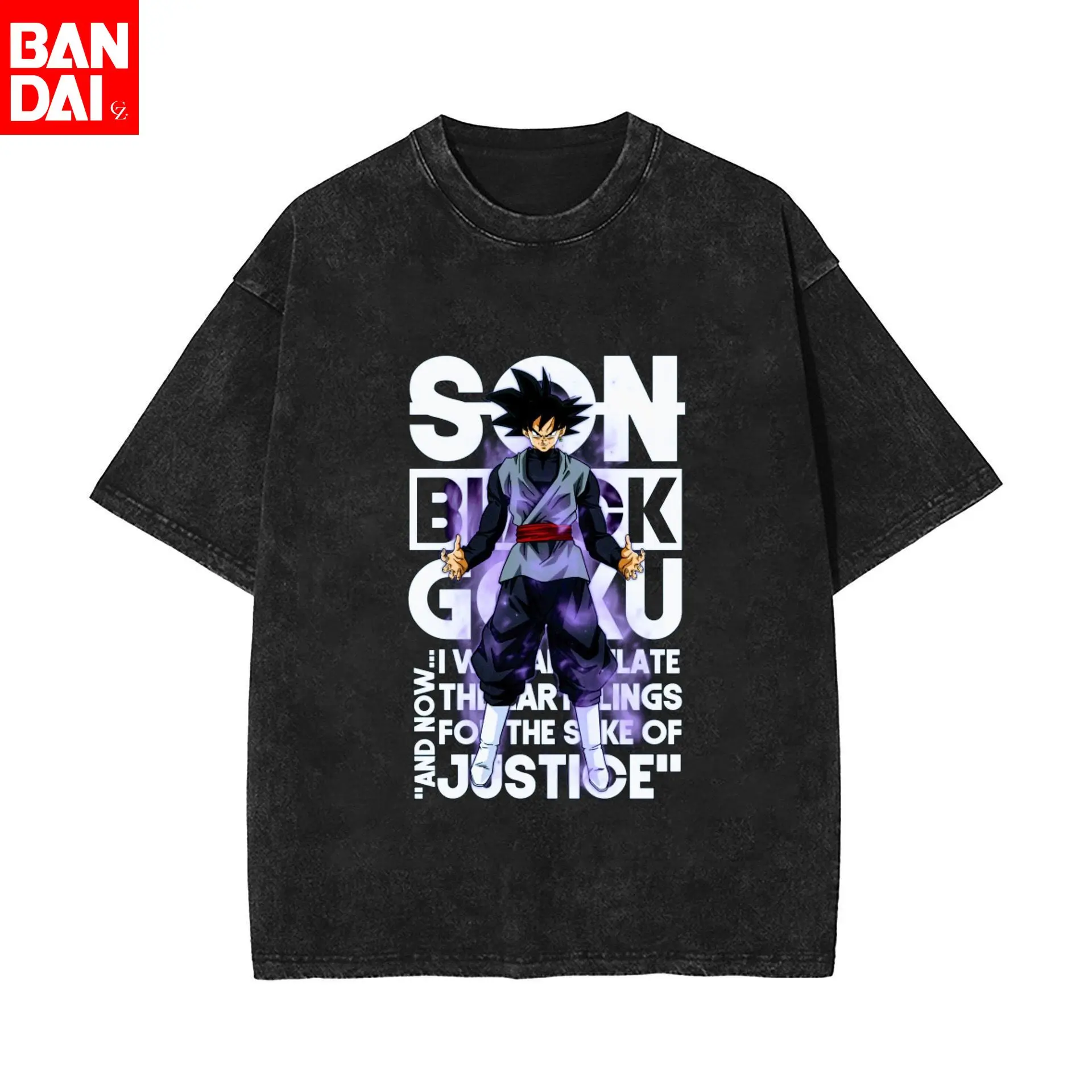 

One Punch Man Saitama Serious Punch Manga Panel Frame Vintage Wash Print T Shirt Men 2026 Summer Black Oversized Tee