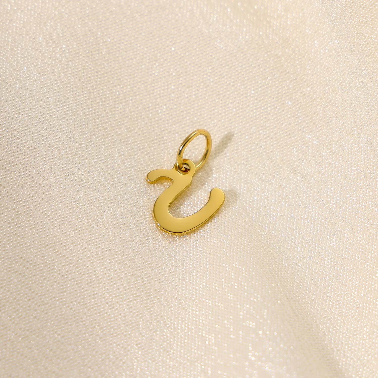 สร้อยคอประดับจี้อักษรเหล็กสแตนเลสชุบทอง18K สำหรับเครื่องประดับแบบทำมือ