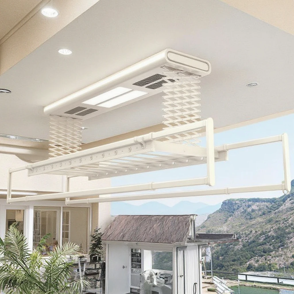 

Electric Smart Ceiling Clothes Folding Drying Rack with All Kinds of Functions