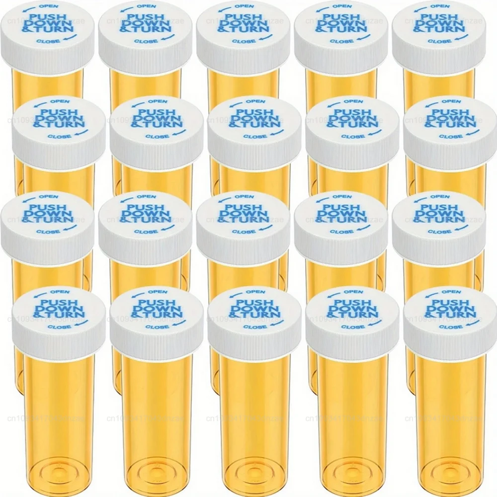 

12/20 шт. пластиковые флаконы с поворотными флаконами для лекарств, бутылки для таблеток с защитой от детей крышек, контейнеры для лекарств, дорожные флаконы для таблеток