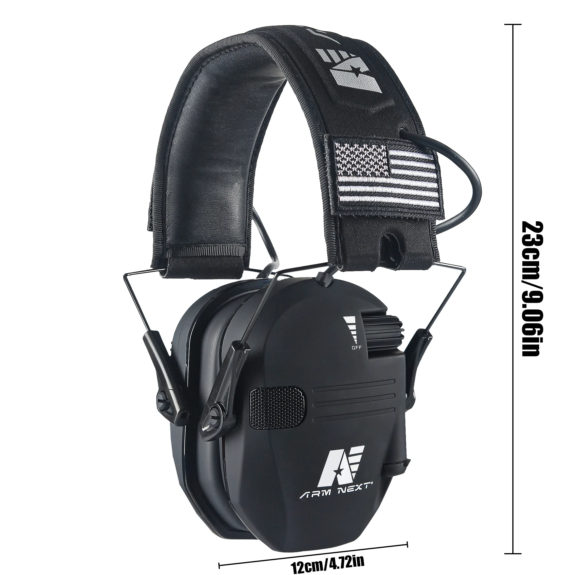 ARM NEXT D20 Electronic Shooting Ear Protection Slim Hearing Protection Earmuffs for Shooting Gun Range for Outdoor CS Game