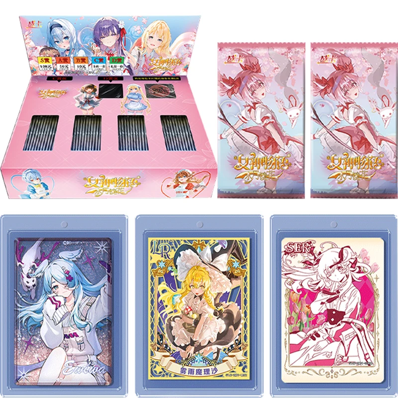 

New Genuine Goddess Story Card TCG Supplement Pack UTR MR SER Rare Flash Gold Character Collection Card Board Game Toy Kids Gift