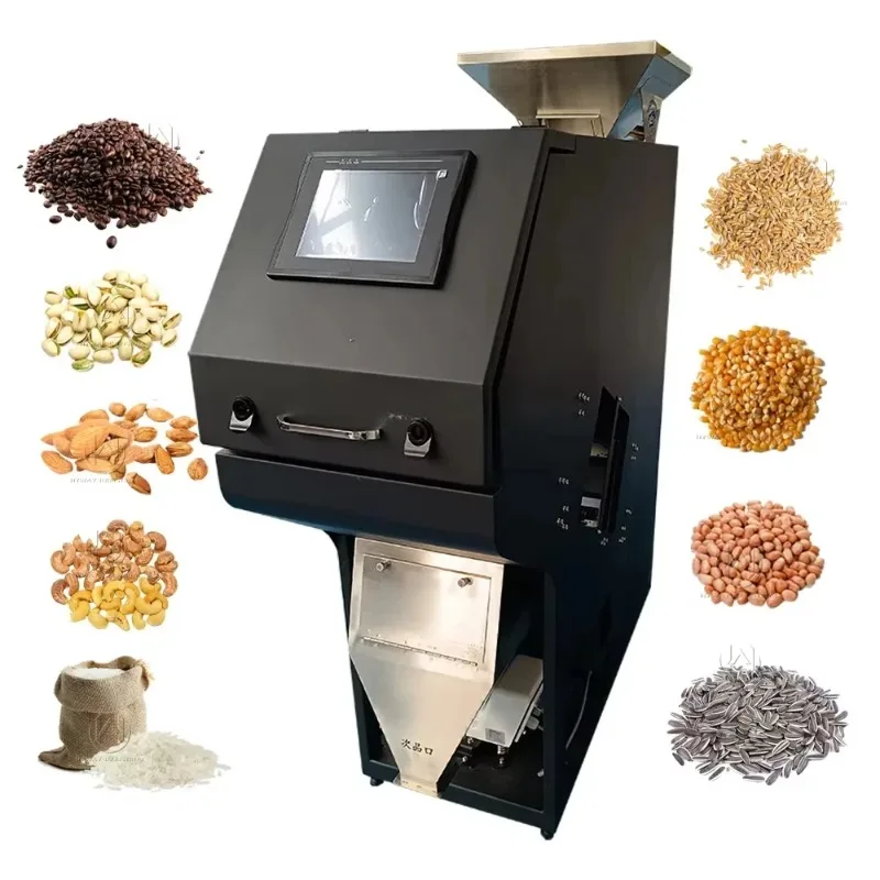 500-1500kg/h 500 Kh/h Quinoa Coffee Beans Rice Garin Color Sorting Color Sorter Dry Vegetable Clean Sorting Machine