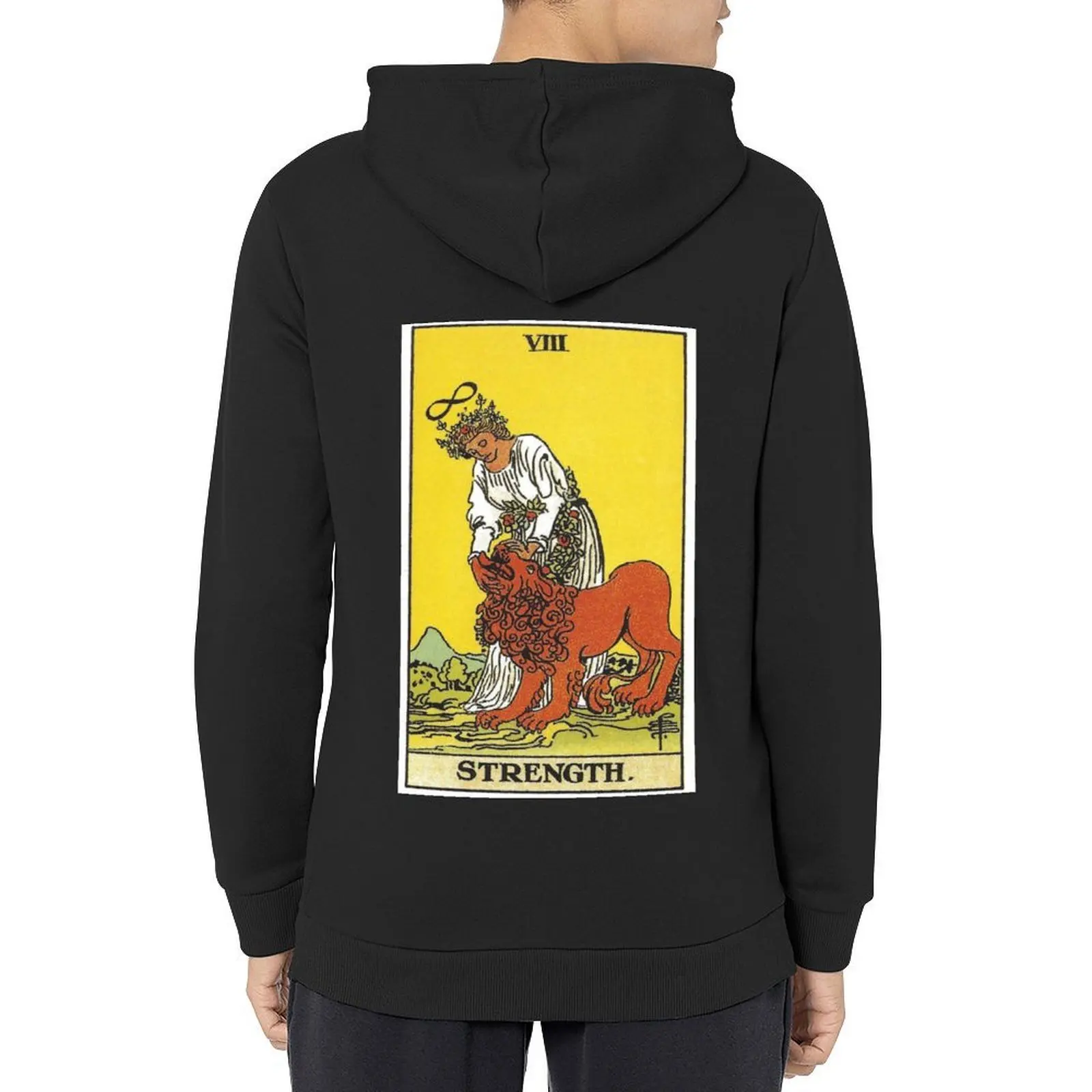 

Strength Tarot Hoodie mens clothing fashion men men's winter sweater mens clothes autumn hoodie