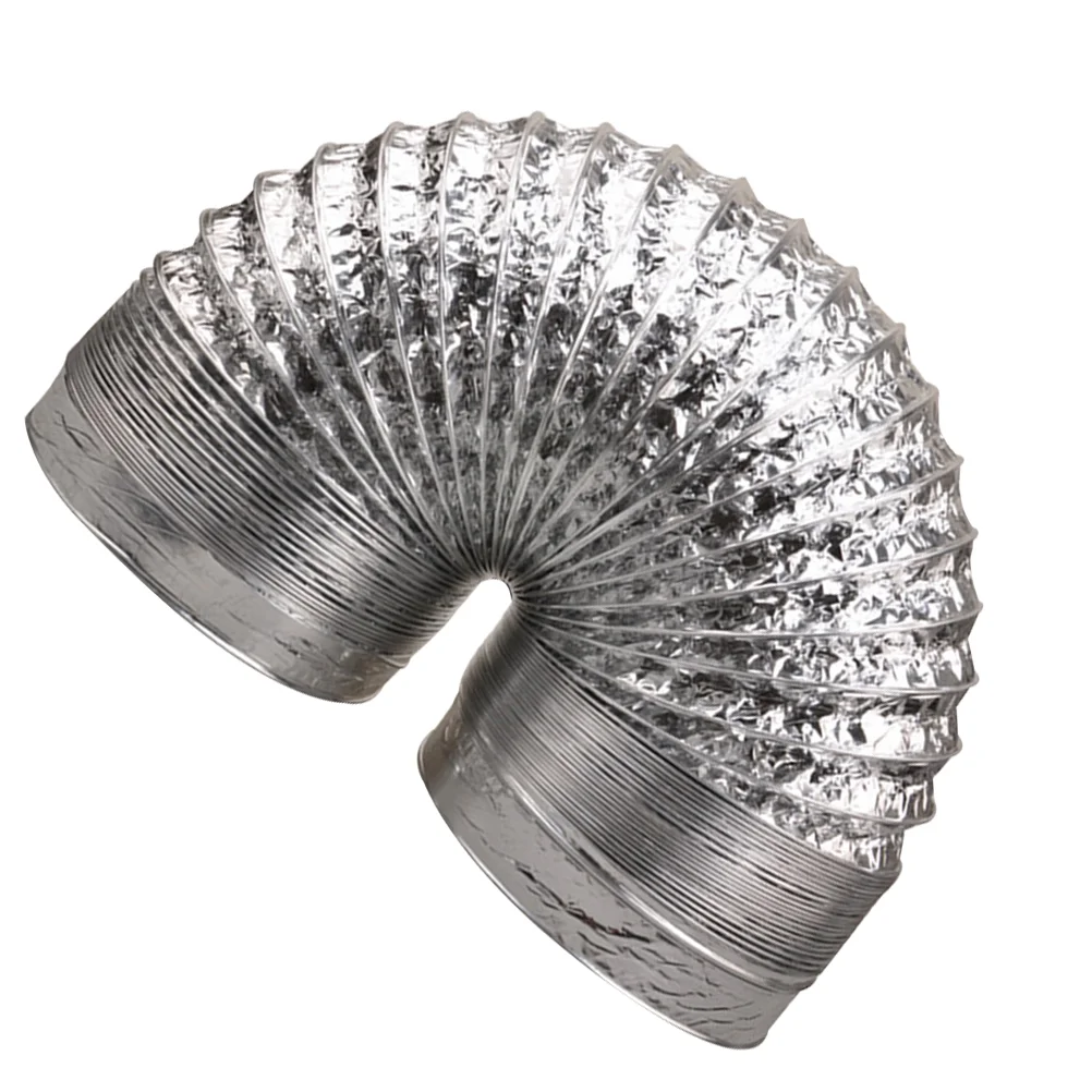 

Flexible Dryer Vent Exhaust Duct Hose - 5 Feet Long Aluminum Foil Vent Ducting for Heating, Cooling, and Ventilation