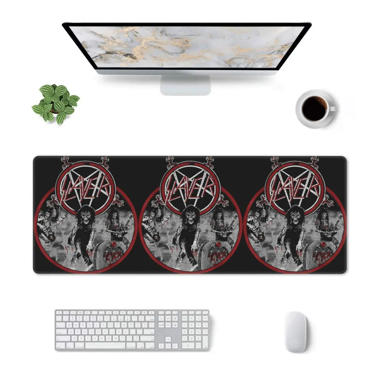 Large Mouse Pad Heavy Metal Rock Slayer Live Undead Gamer PC Laptop Mats Keyboard Carpet Computer Gaming Office Desk Mat