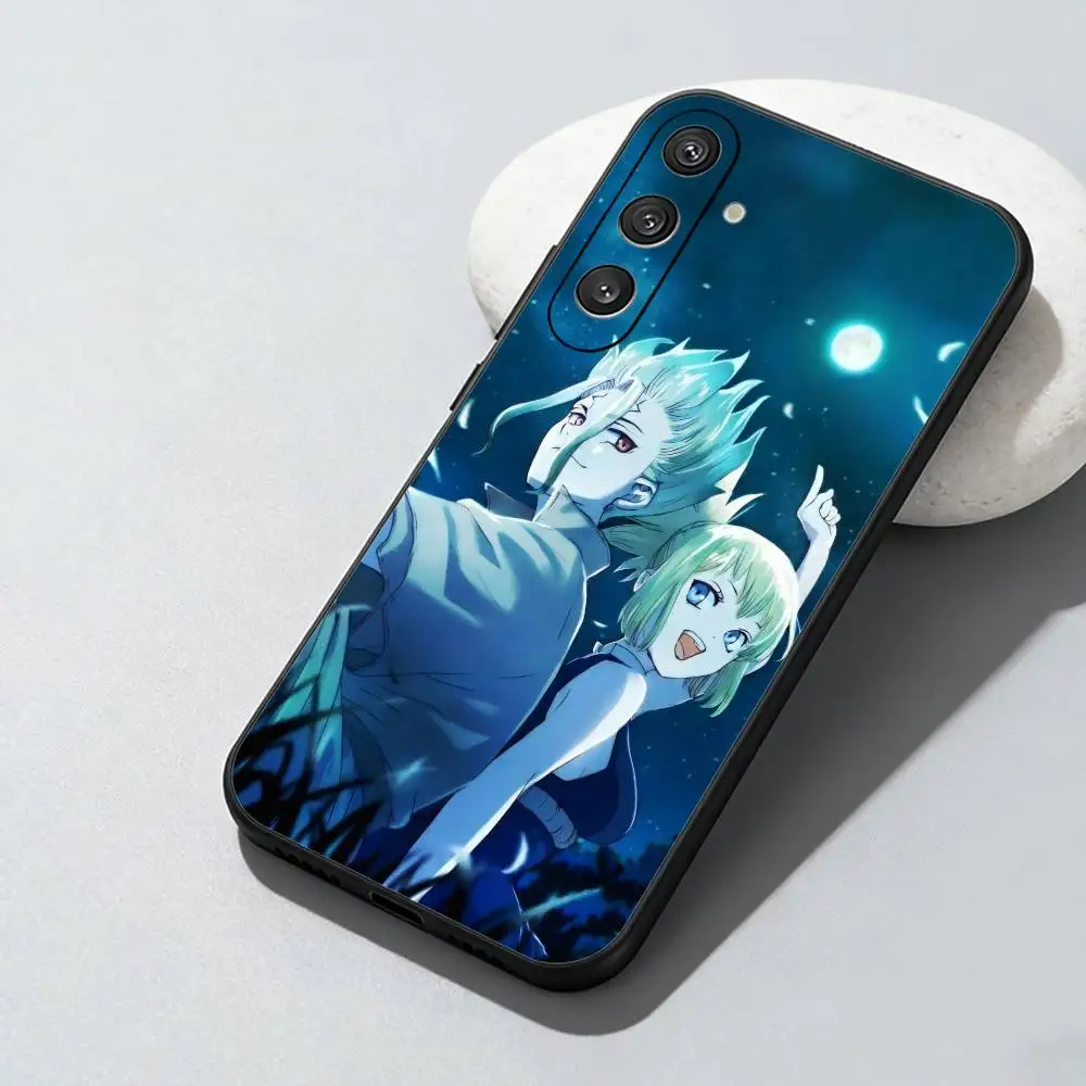 Science Prodigy Dr. S-StoneS Anime Phone Case For Samsung Galaxy A73,A72,A71,A70,A52,A51 Others Soft Black Cover