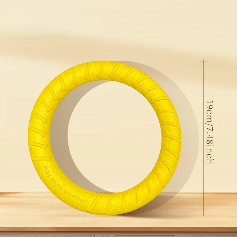 Dog Toys Pet Flying Discs Training Ring Puller Anti-Bite Floating Interactive Supplies Dog Flying Disk Toys Aggressive Chewing ๏ปฟ