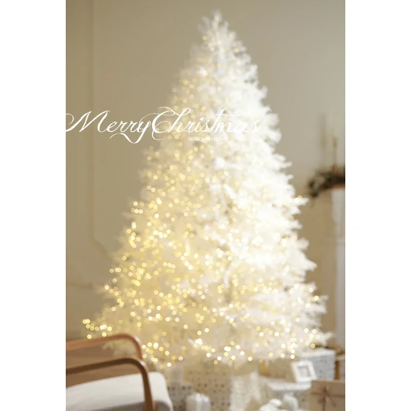 Premium White Christmas Tree for Minimalist Decoration with Holy Window Backdrop,home decoration