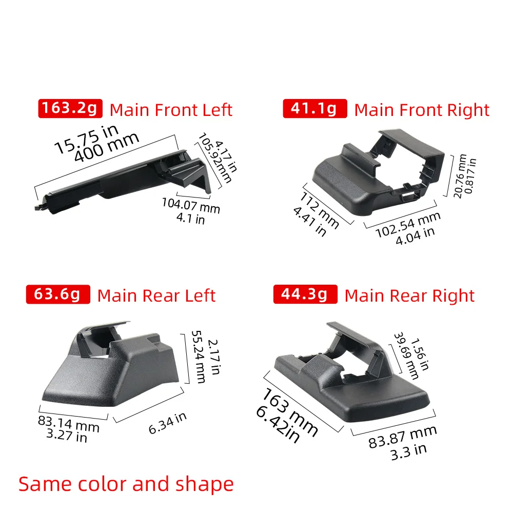 For Mercedes Benz ML GL GLS GLE Class W166 W292 2012-2019 Gray LHD RHD Left Right Car Seat Rail Sliding Track Trim Cover 6