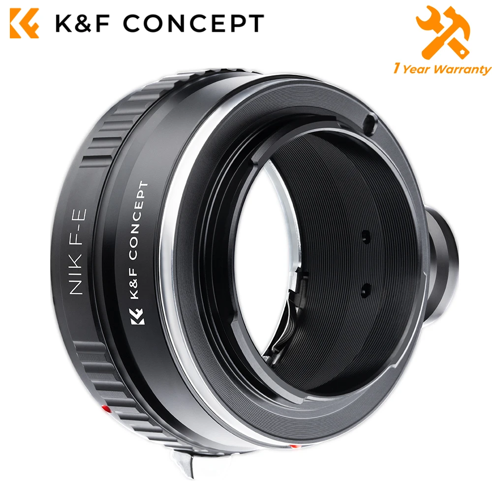 

K & F Concept Lens Mount Adapter for Nikon-NEX to Sony E Camera Mount with Tripod Mount for Sony E A5000 A6000 A6400 A7C A7C2