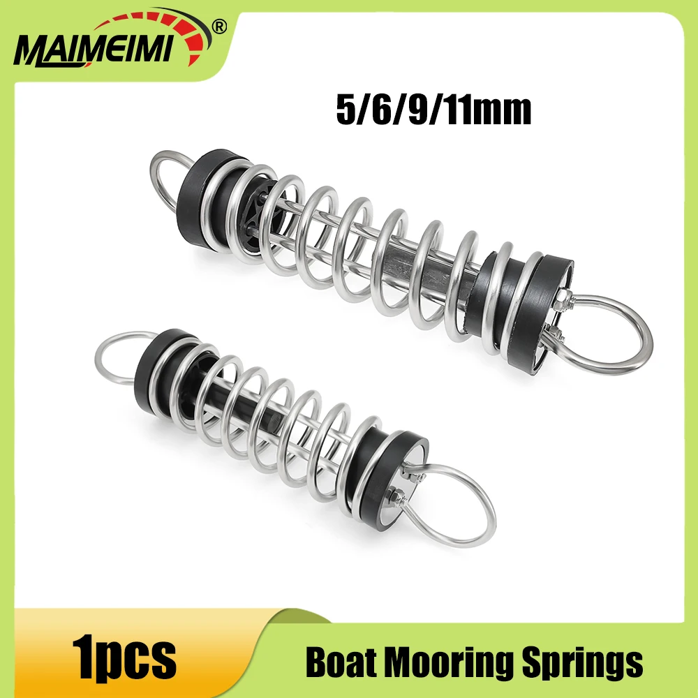 

1PC Dock Line Mooring Springs 316 Stainless Steel 6mmx305mm Shock Absorbing Boat Mooring Springs Marine Parts Marine Hardware