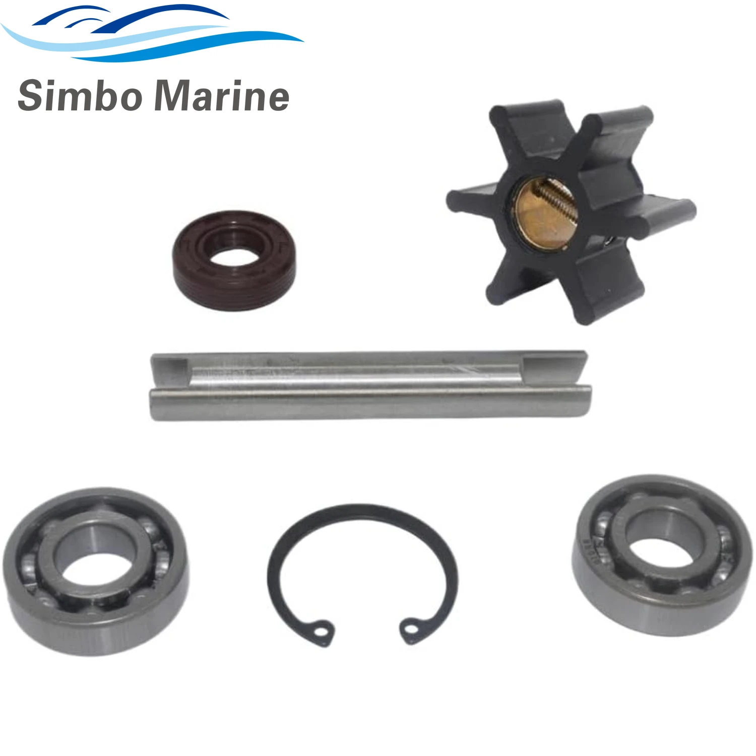 

Комплект вала водяного насоса, совместимый с моделями Volvo Penta MD5A MD5B MD5C MD6B MD7A MD7B MD11C MD11D 21951422 875584