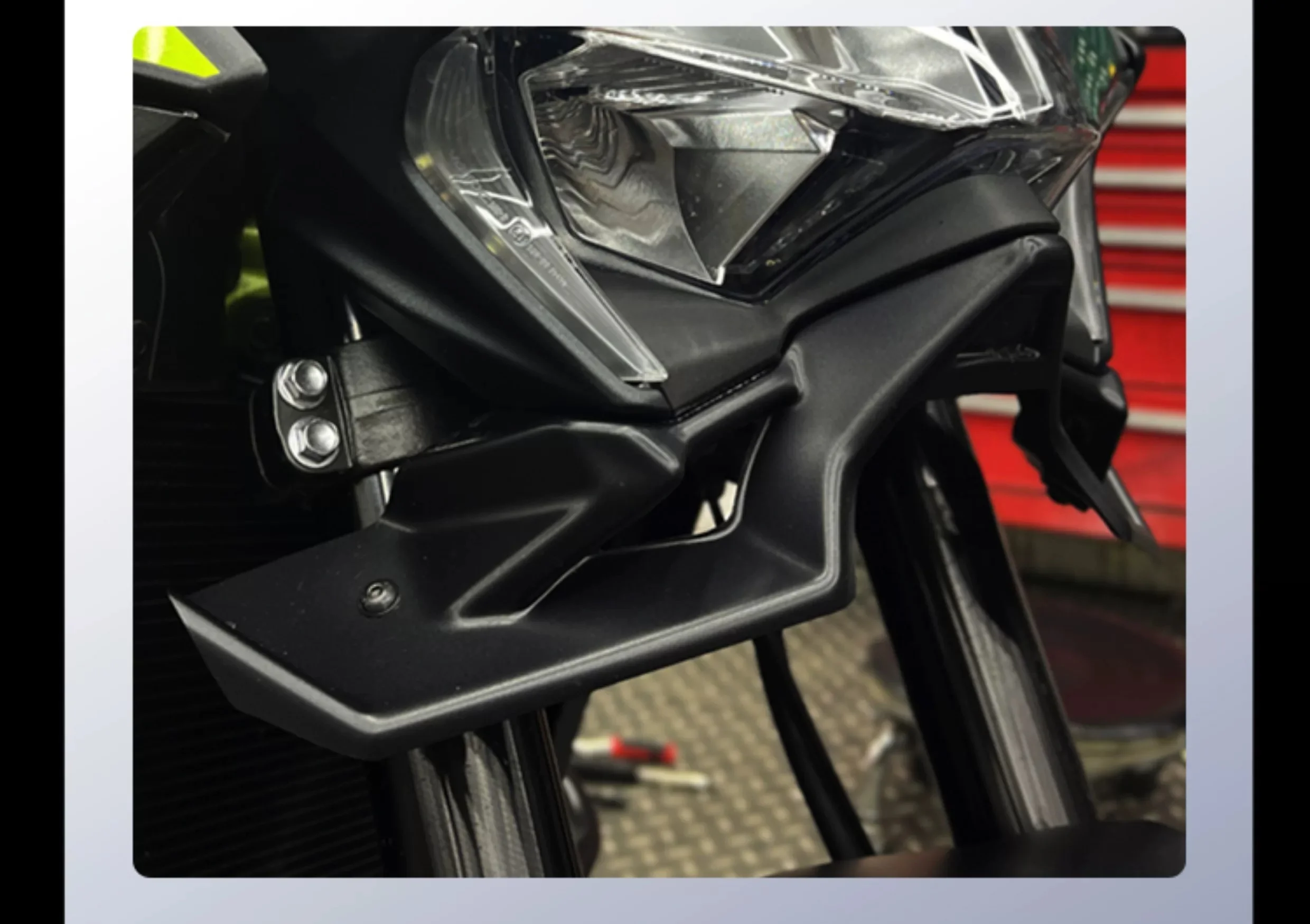 For Z900 Front Lower Spoiler Fixed Wind Wing Air Intake Fairing Aerodynamic Guide Cover Motorcycle Mod Accessories