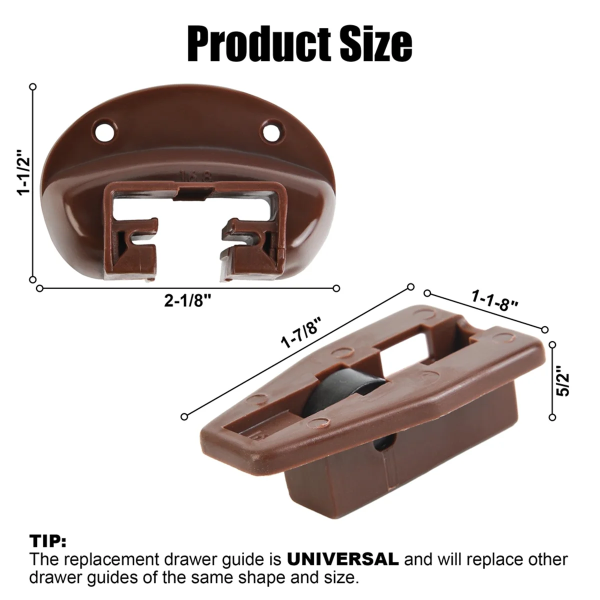 N09R 5Sets Replacement Drawer Track Slide Kit,Track Drawer Guides Furniture Parts for Dressers,Hutches and Nightstand Drawer