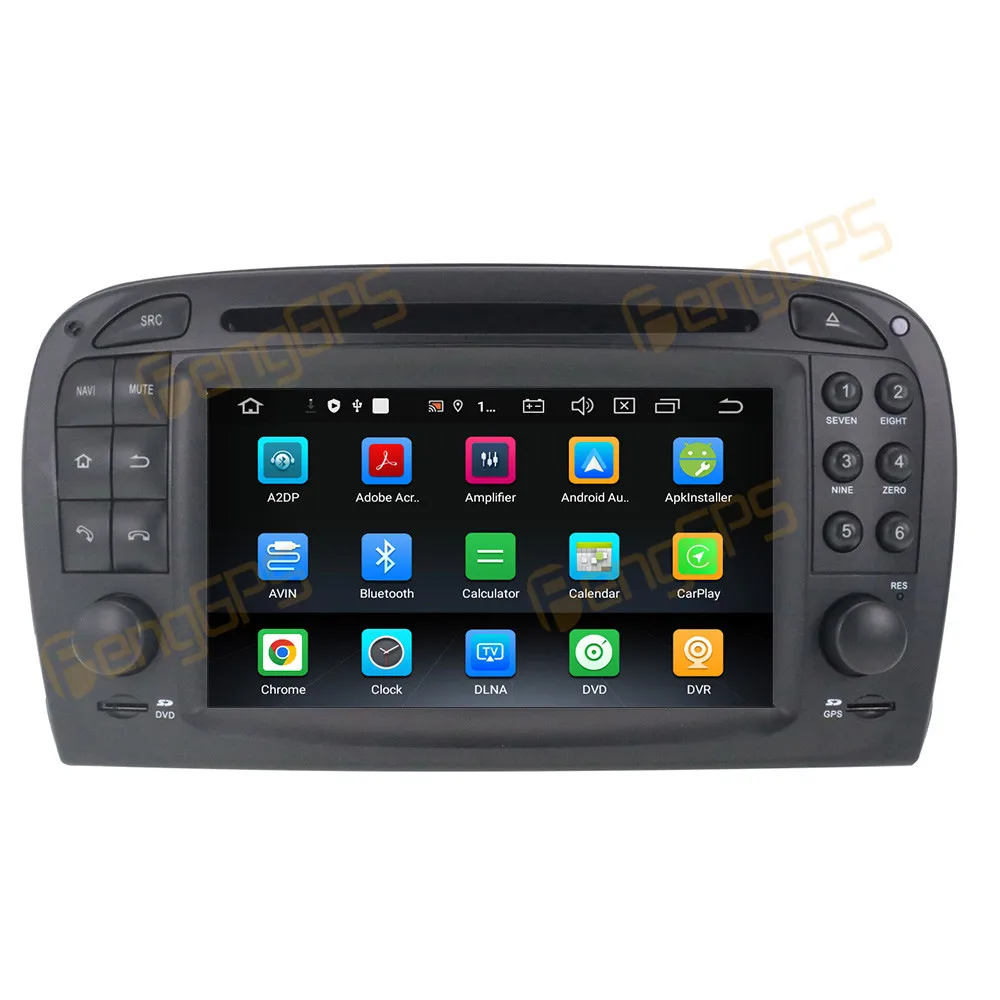7 Inch Carplay For Mercedes SL 2001-2004 Android 14 Car Radio Car GPS Navigation Multimedia Player Radio Auto Stereo Head Unit