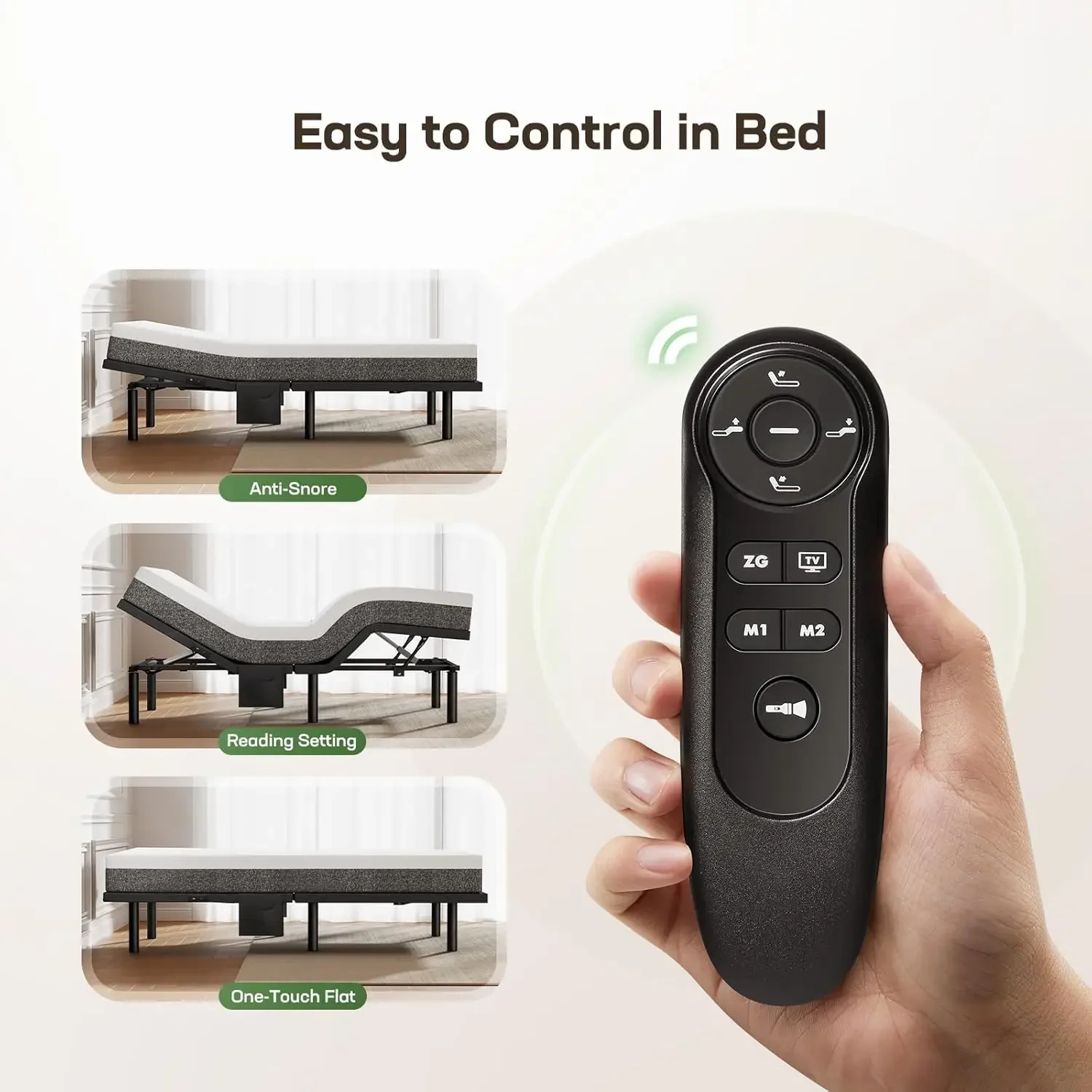 إطار قاعدة سرير MS01 Twin XL قابل للتعديل، 4 منافذ USB A&C قاعدة سرير قابلة للتعديل مع إضاءة ليلية تحت السرير، تجميع سريع لمدة 3 دقائق